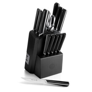 Schmidt Brothers Highline, 14-Piece Knife Block Set Black Silver